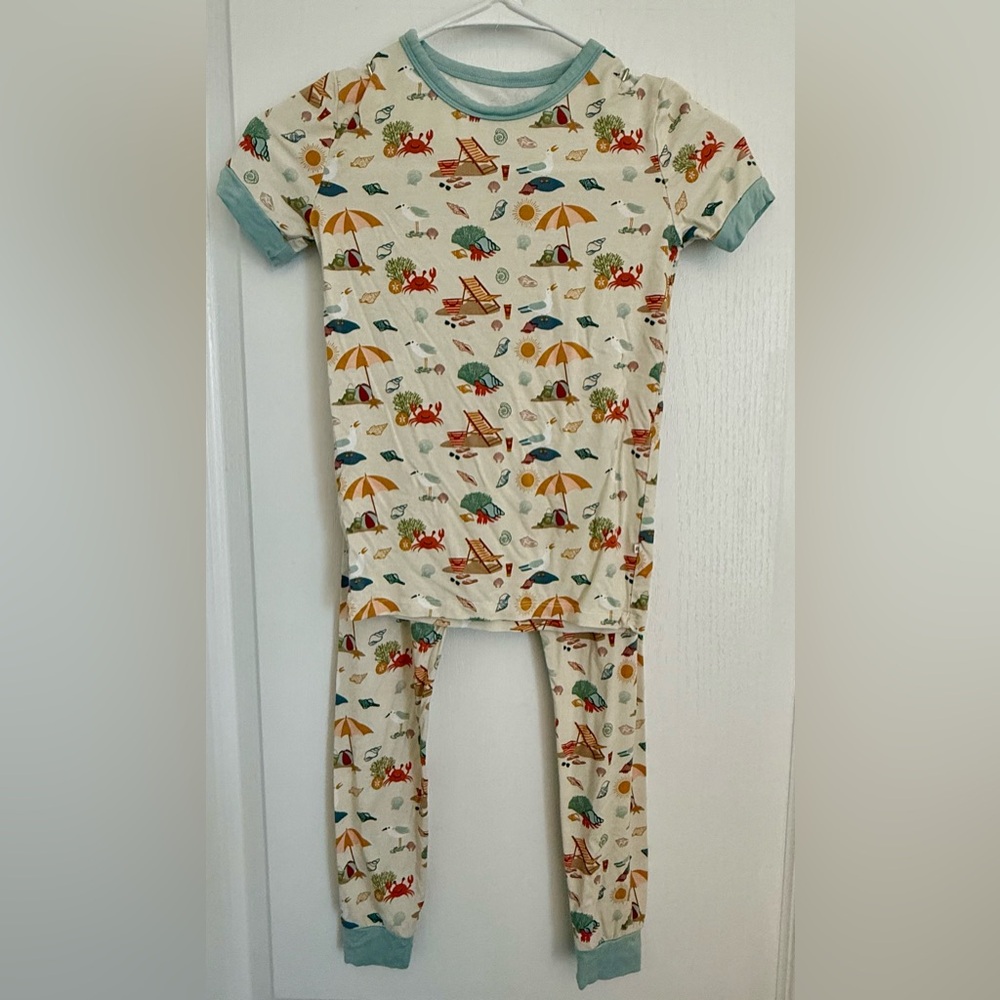 Emerson & Friends Beach Day Bamboo Pajama Set, Size 8/9